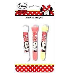 Official Disney Minnie Mouse Roller Stamper Pens and Markers Great Gift Idea