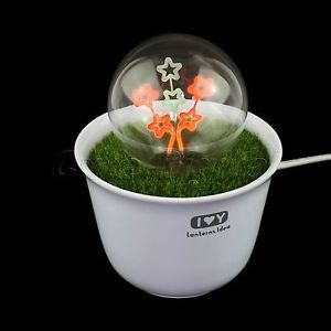 Potted Plant Decorative LED Light Bulb Flower I Love U