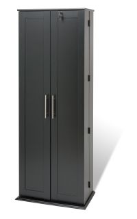 Prepac BLS 0448 Grande Locking Media Storage Cabinet with Shaker Doors