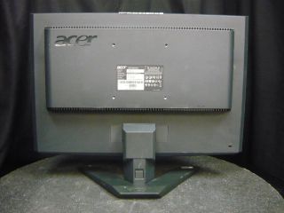 Acer X193W G 19" LCD Flat Screen Monitor