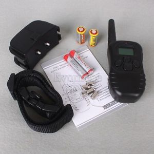 300M Remote LCD Pet Dog Training Collar 100LV Level Shock Vibration 10 130lb USA