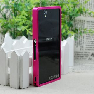 Matte Pink Aluminum Cleave Metal Bumper Case for Sony Xperia Z L36H