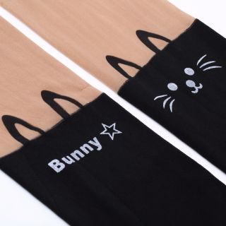 Cat Bunny Bear Dual Color Tattoo Tail Stockings Knee Pantyhose Legging Tights He