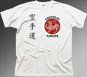 Shotokan Karate Martial Arts MMA UFC White Cotton T Shirt 01460