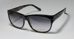 New Nicole Miller Hudson Black Tortoise Gray Zeiss Lenses Sunglasses Case Cloth