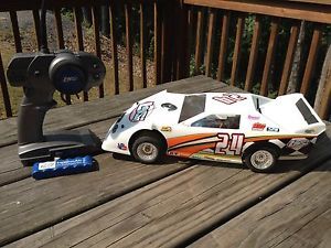 Losi RARE Vintage Dirt Track Car Chassis Kit Body Battery RC Radio Control