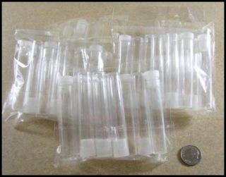 Mini Plastic Seed Bead Storage Tube Containers 50
