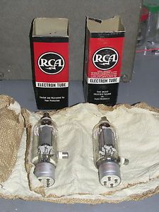 Matched Pair of RCA WH 8000 Vacuum Tubes Like High Power 211 845 805