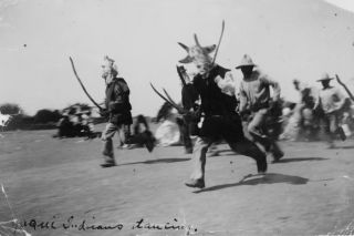 1900 Yaqui Indians Dancing Indians in Traditional Costumes and Animal Masks B3