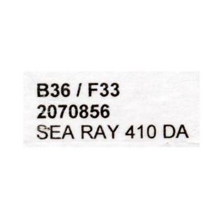 Sea Ray 410 Da Charcoal Raymarine E120W Plastic Boat Blank GPS Panel 2070856