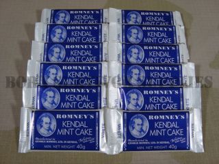 12 x Kendal Mint Cake Bar 40g Survival Ration Snack Pack Food Kit Hiking Camping