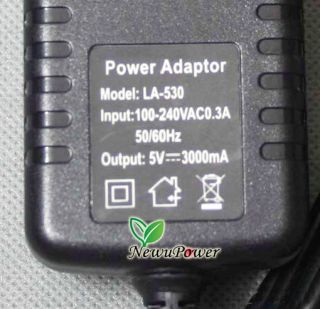 5V 3A AC Power Adapter Charger for Flytouch 4 5 6 Superpad V10 A8 Tablet PC New