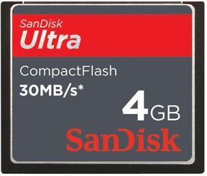 SanDisk CF 4 G GB Ultra Compact Flash Memory Card Used
