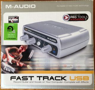 M Audio Fast Track USB Mic Guitar Recording Interface