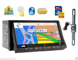 HD 7 LCD Car DVD GPS Player Stereo System Bluetooth Radio Aux Sub Backup Camera