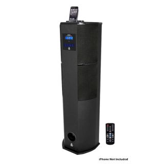 New Pyle 600W 2 1 CH Home Theater Tower System w iPad iPod iPhone Dock Aux In