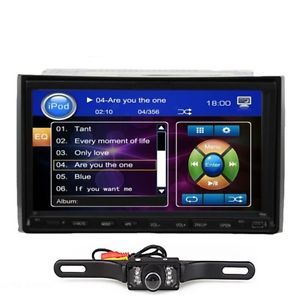 7" Touch Screen Car DVD Stereo System TV Backup Camera