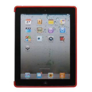 TUF Tek Red Candy TPU Gel Case Skin Case Smart Cover Compatible Apple iPad 3