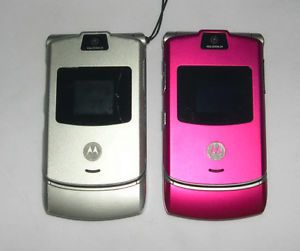 Lot of 2 Motorola RAZR VGA Zoom 4X T Mobile Cellular Phones