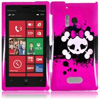 For Nokia Lumia 928 Hard Design Cover Case LCD Screen Protector