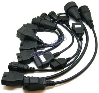 OBD OBD2 OBDII Adapter Cable Pack for Autocom CDP Pro Truck Diagnostic Tool
