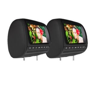 On Sale 2x9"LCD Car Pillow Headrest Monitors DVD Player