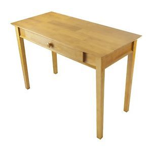 "Wood Desk Computer Table Home Office Furniture Keyboard Tray Laptop Storage