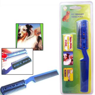 Pet Dog Cat Hair Trimmer with Comb 2 Razor Cutting Grooming Cut Care New Save
