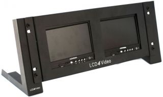 LCD4VIDEO Dual HD 7" Rack Mount LCD Monitor Kit