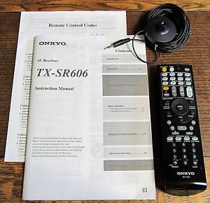 SR606 Accessories Remote Control Calibration Microphone & Manuals Only