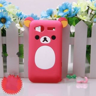 Lovely Cute Teddy Relax Bear Silicone Soft Cover Case for HTC Radar 4G C110e