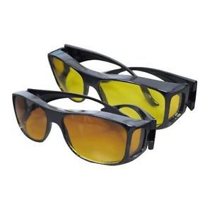 Combo Set as Seen on TV HD Vision Wraparound Sunglasses Night Vision Optics