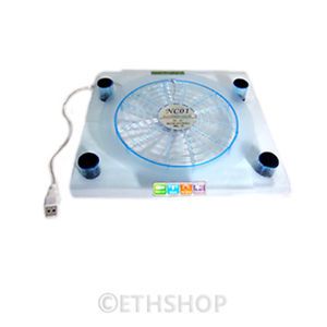 20cm Big 1 Fan USB Powered LED Cooling Cooler Stand Mat Tray for Xbox PS3 Laptop