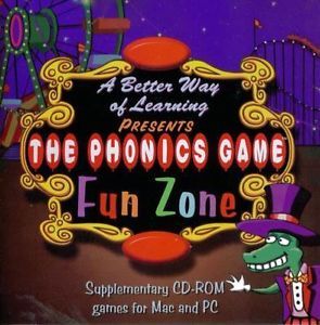 The Phonics Game Fun Zone PC Mac CD Kids Learn to Read Pronounce Practice Game