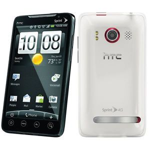 New HTC EVO 4G Sprint White Android Touchscreen Smartphone Clean ESN 821793006730