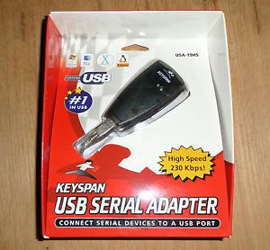 New Keyspan USA 19HS High Speed USB to Serial Adapter Now by Tripplite