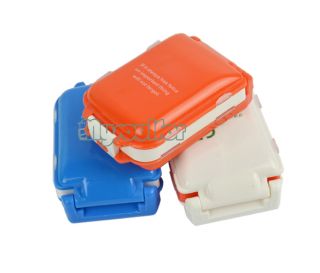 Portable Folding Vitamin Medicine Drug Pill Box Case Organizer Color Random MSF