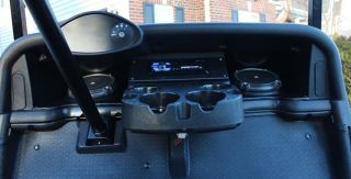 E Z Go RXV 2FIVE Golf Cart Stereo Radio Speaker Pods Enclosure Kit Console DIN