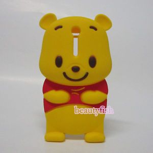 Cute 3D Winnie The Pooh Bear Silicone Case for Sony Ericsson Xperia s LT26i