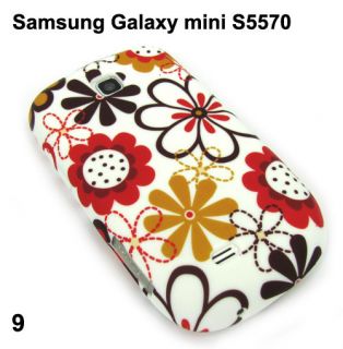 Nuevo Samsung Galaxy Mini S5570 Flor Funda Protector