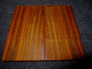 Exotic Cocobolo Wood Pistol Grips 1911 Handles Blanks Knife Scales