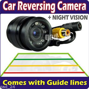 Car Rear View Parking Reverse Bumper Camera LED Sensors