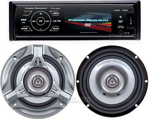 Power Acoustik Car 1 DIN 3 2" Touchscreen Monitor DVD CD USB Player 6 5 Speakers