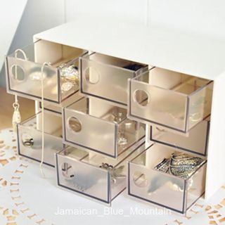 Transparent Drawer Jewelry Accessories Storage Box