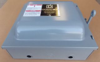 Square D 82342 Non Fusible Manual Transfer Switch 3P 60A 600V N1 Reconditioned