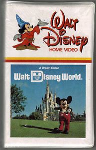 "A Dream Called Walt Disney World" New SEALED Souvenir VHS Video