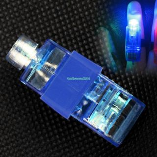 Blue LED Light Bright Finger Ring Party Fun Gadget Laser Beams Torch 40 Pcs