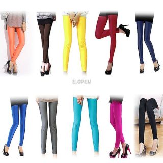 Korean Colorful Cute Trendy Candy Color Pencil Pants Fit Skinny Stretch Leggings