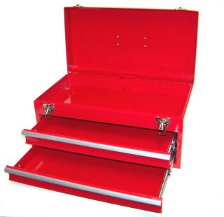 Heavy Duty 20" Metal Tool Chest Toolbox Cabinet 2 Drawers Storage Tool Box