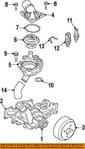Ford 2L5Z8592BB Engine Coolant Thermostat Housing Thermostat Housing